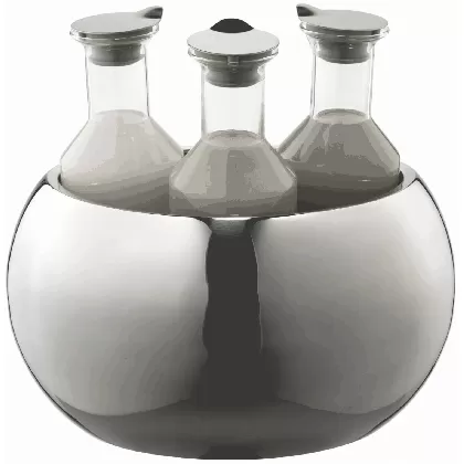 CARAFINE Standfuss Triplet Edelstahlstandfuss, inkl. Crashei