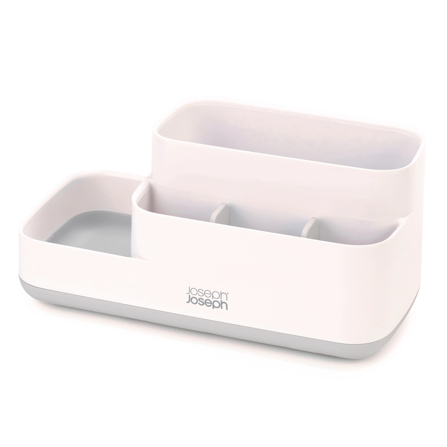 EasyStore Badezimmer Caddy weiss grau, 5x12x12cm