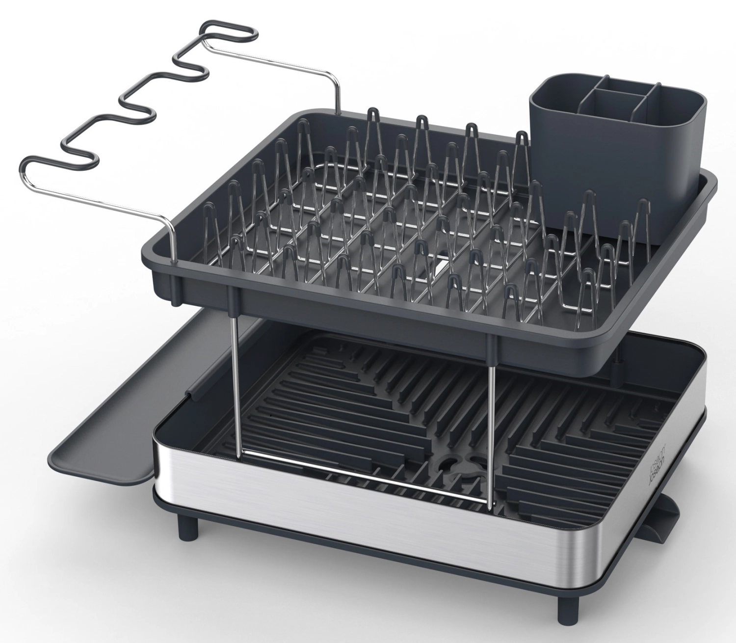 Excel Steel 2-stufiges Edelstahl-Abtropfgestell