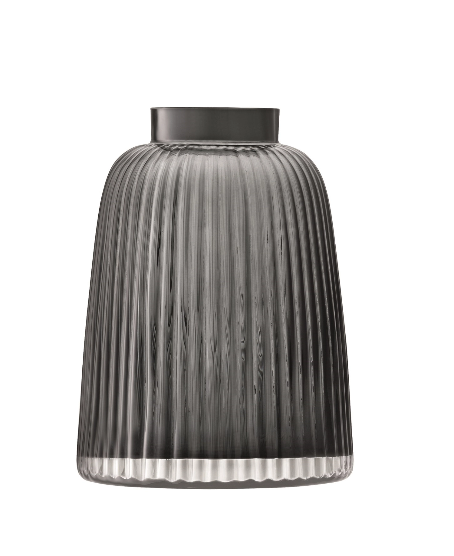 Pleat Vase H26cm - grau