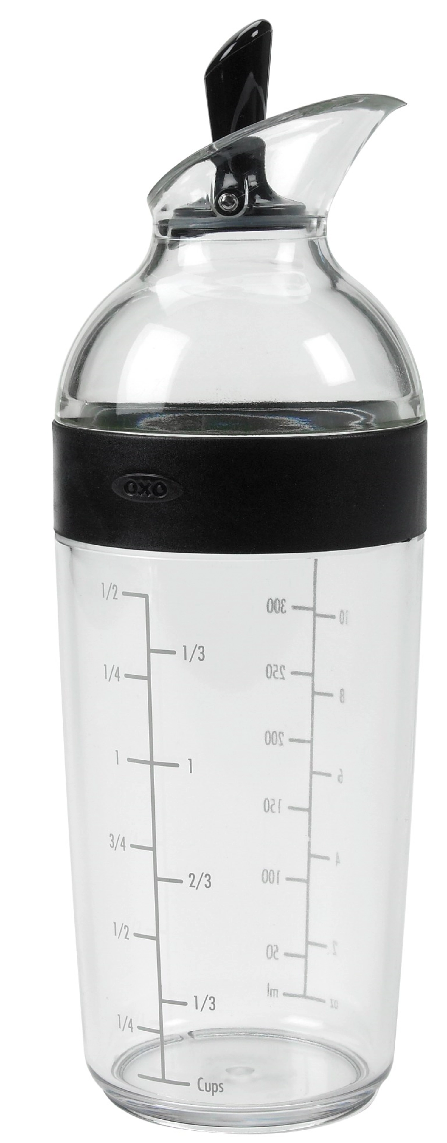 Salatdressing Shaker gross 350ml, schwarz