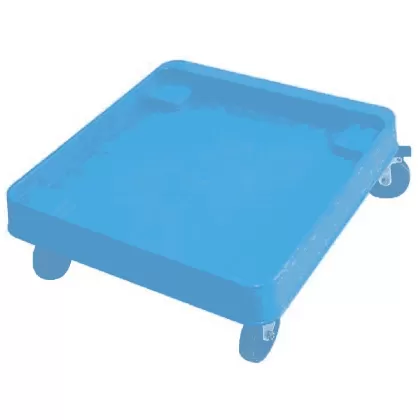 Geschirrkorb Rollwagen blau ohne Griff 57.5x54.5x21cm