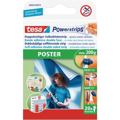 TESA      Powerstrips Poster    20 Stück