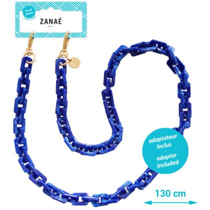 ZANAÉ     Phone Necklace Blueberry Latte