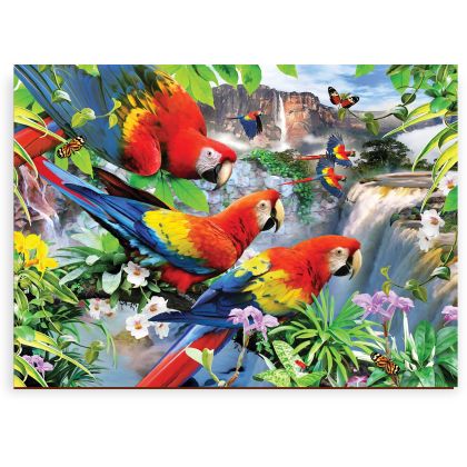 Puzzle Holz L Parrot Island