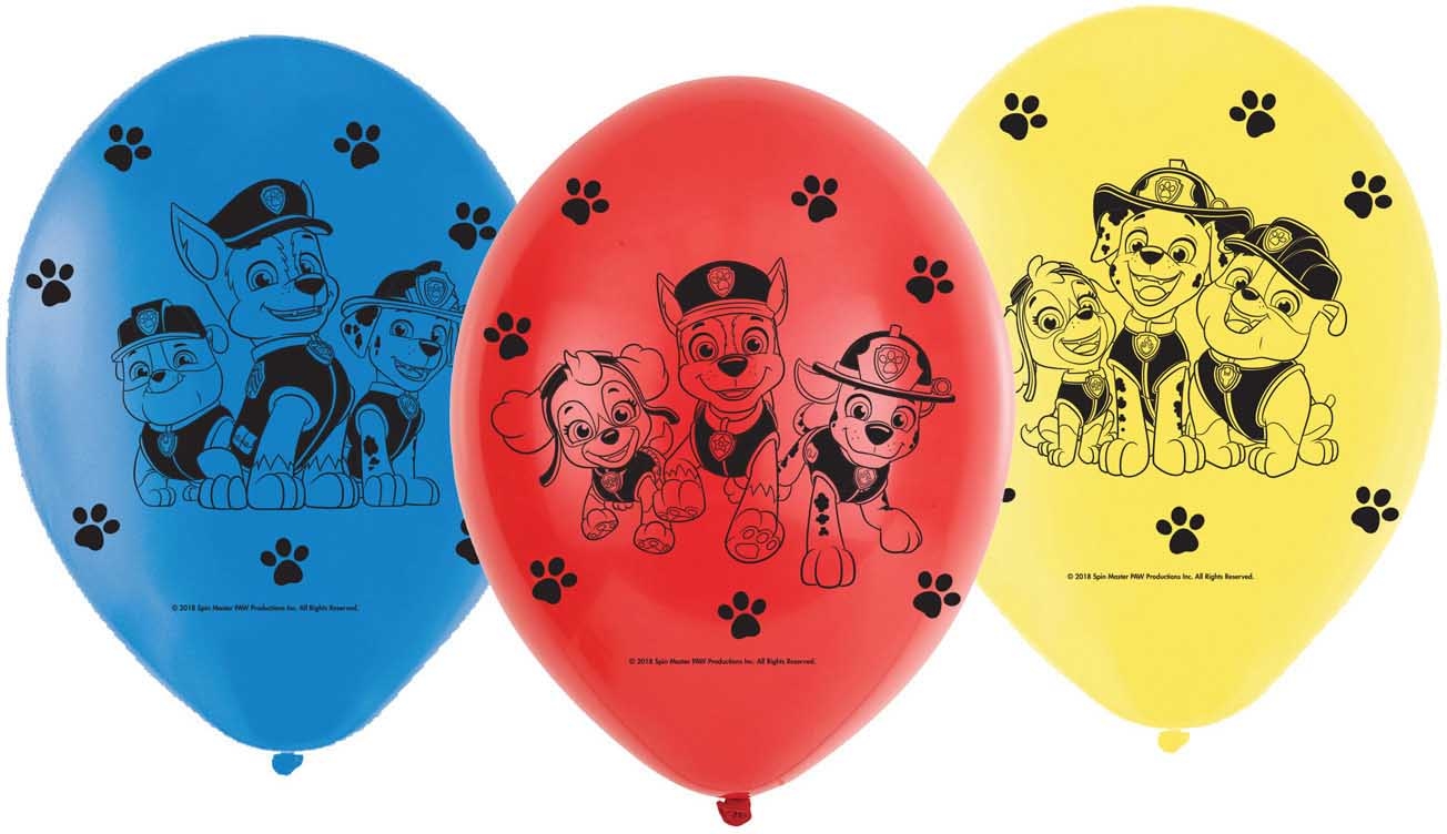 NEUTRAL   Ballons Paw Patrol      6 Stk.