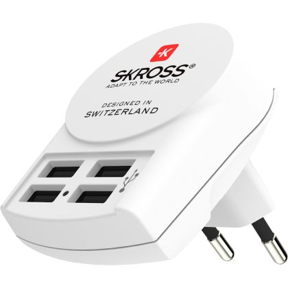 SKROSS    Euro USB Charger (4xA)