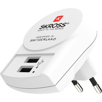 SKROSS    Euro USB Charger (2xA)